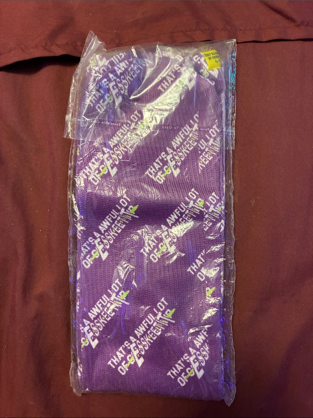 That’s Awful Lot of Socksmen Purple Logo Crew Socks